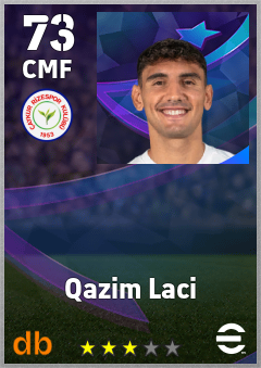 Qazim Laci — CMF, OVR 73, MAX 73