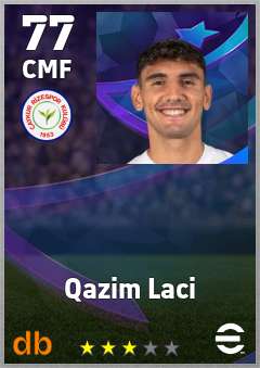 Qazim Laci — CMF, OVR 77, MAX 77