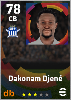 Dakonam Djené — CB, OVR 78, MAX 78