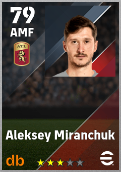 Aleksey Miranchuk — AMF, OVR 79, MAX 79