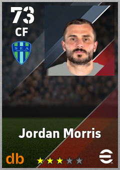 Jordan Morris — CF, OVR 73, MAX 73