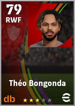 Théo Bongonda eFootball player card