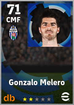 Gonzalo Melero — CMF, OVR 71, MAX 71