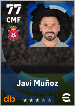Javi Muñoz — CMF, OVR 77, MAX 77