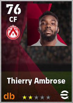 Thierry Ambrose — CF, OVR 76, MAX 76