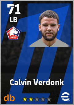 Calvin Verdonk eFootball player card