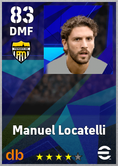 Manuel Locatelli — DMF, OVR 83, MAX 90