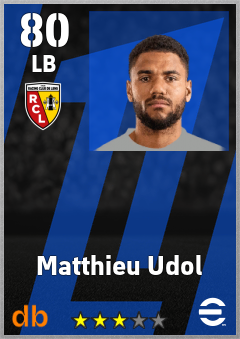 Matthieu Udol — LB, OVR 80, MAX 80