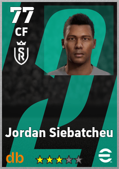 Jordan Siebatcheu — CF, OVR 77, MAX 77