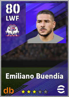 Emiliano Buendía — LWF, OVR 80, MAX 80