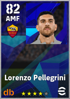 Lorenzo Pellegrini — AMF, OVR 82, MAX 89