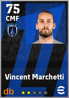 Vincent Marchetti — CMF, OVR 75, MAX 75
