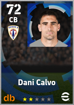 Dani Calvo — CB, OVR 72, MAX 72