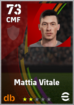 Mattia Vitale — CMF, OVR 73, MAX 73