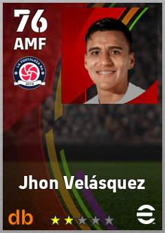 Jhon Velásquez — AMF, OVR 76, MAX 76