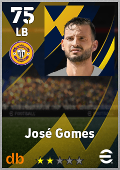 José Gomes — LB, OVR 75, MAX 75