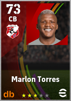 Marlon Torres — CB, OVR 73, MAX 73
