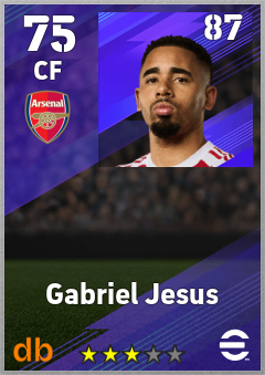 Gabriel Jesus eFootball player card