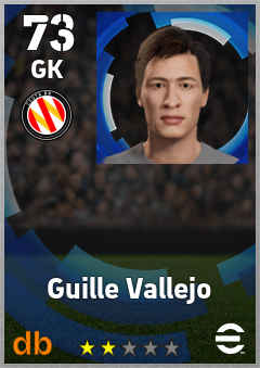 Guille Vallejo — GK, OVR 73, MAX 73