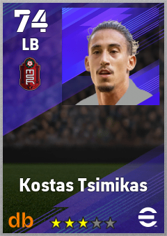 Kostas Tsimikas eFootball player card