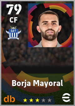 Borja Mayoral — CF, OVR 79, MAX 88