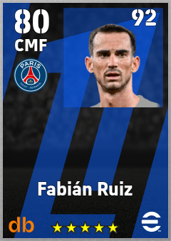 Fabián Ruiz eFootball player card
