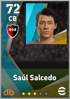 Saúl Salcedo — CB, OVR 72, MAX 72