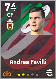 Andrea Favilli — CF, OVR 74, MAX 74