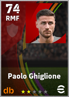 Paolo Ghiglione — RMF, OVR 74, MAX 74