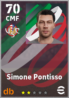 Simone Pontisso — CMF, OVR 70, MAX 70