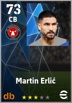 Martin Erlić — CB, OVR 73, MAX 73