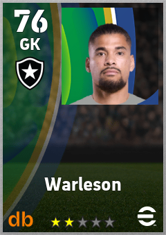 Warleson — GK, OVR 76, MAX 76