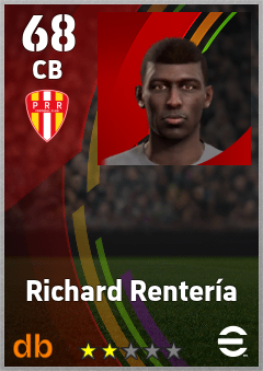 Richard Rentería — CB, OVR 68, MAX 68