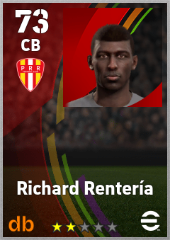 Richard Rentería — CB, OVR 73, MAX 73