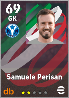 Samuele Perisan — GK, OVR 69, MAX 69