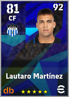 Lautaro Martínez eFootball player card