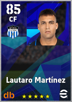 Lautaro Martínez — CF, OVR 85, MAX 92