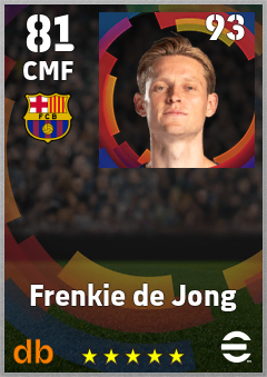 Frenkie de Jong eFootball player card