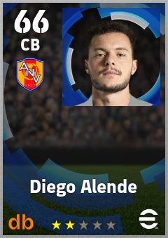 Diego Alende — CB, OVR 66, MAX 66