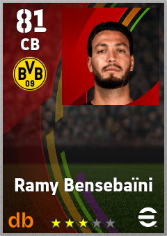 Ramy Bensebaïni — CB, OVR 81, MAX 81