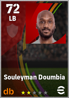 Souleyman Doumbia — LB, OVR 72, MAX 72