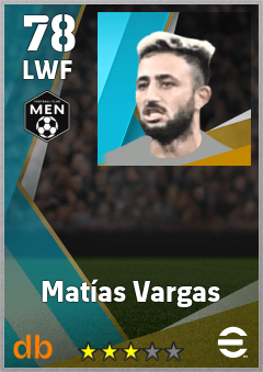 Matías Vargas — LWF, OVR 78, MAX 78