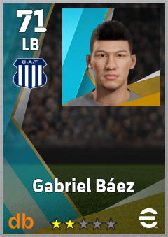 Gabriel Báez — LB, OVR 71, MAX 71