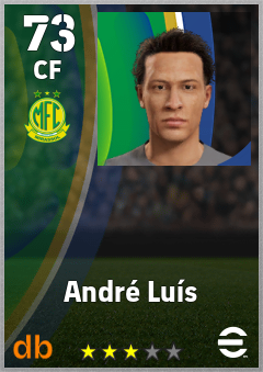 André Luís — CF, OVR 73, MAX 73