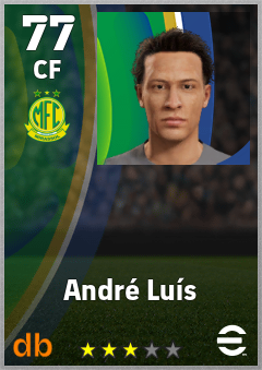 André Luís — CF, OVR 77, MAX 77