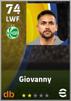 Giovanny — LWF, OVR 74, MAX 74
