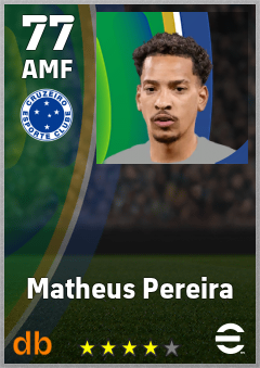 Matheus Pereira — AMF, OVR 77, MAX 77