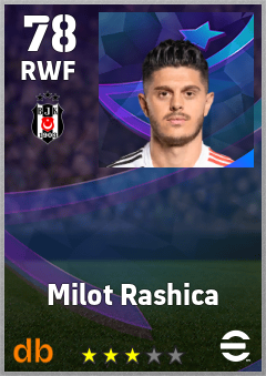 Milot Rashica — RWF, OVR 78, MAX 78