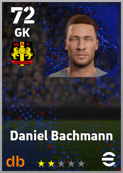 Daniel Bachmann — GK, OVR 72, MAX 72