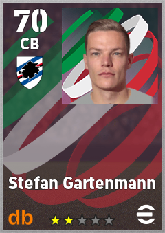 Stefan Gartenmann — CB, OVR 70, MAX 70